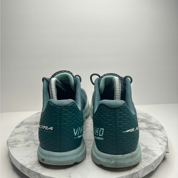 Altra Viho Women's Zero Drop Running Shoes Teal Blue Footshape - Picture 5 of 7